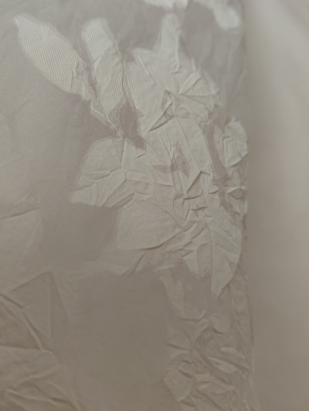 White Cotton Blend Puff Sleeve Button Down Size Extra Large Quiet Luxury - Picture 10 of 10